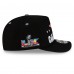 Бейсболка New England Patriots New Era Black 2025 AFC Champions Locker Room Trophy Collection A-Frame 9FIFTY Snapback