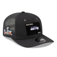 Бейсболка Seattle Seahawks New Era Charcoal Super Bowl LX Opening Night 9SEVENTY