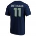 Seattle Seahawks Jaxon Smith-Njigba Fanatics College Navy Super Bowl LX Patch Big & Tall Name & Number T-Shirt