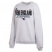 Женская New England Patriots WEAR by Erin Andrews Gray Super Bowl LX Fleece Sweatshirt