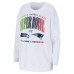 Женская New England Patriots vs. Seattle Seahawks WEAR by Erin Andrews White Super Bowl LX Matchup Sweatshirt