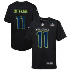 Подростковая Seattle Seahawks Jaxon Smith-Njigba Nike Black Super Bowl LX Patch Carbon Fashion Game Jersey Подростковая Seattle Seahawks Jaxon Smith-Njigba Nike Black Super Bowl LX Patch Carbon Fashion Game Jersey