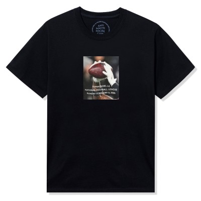 Unisex Anti-Social Social Club x NFL Black Super Bowl LX T-Shirt