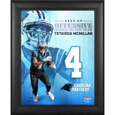 Коллаж Tetairoa McMillan Carolina Panthers Fanatics Authentic Framed 13 x 16 2025 NFL Offensive Rookie of the Year
