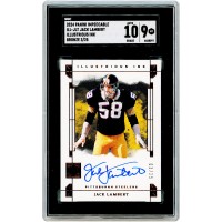 Jack Lambert Pittsburgh Steelers Autographed 2024 Panini Impeccable Illustrious Ink Bronze #ILL-JLT #3/25 SGC Authenticated 9/10 Card