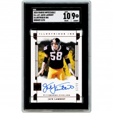 Jack Lambert Pittsburgh Steelers Autographed 2024 Panini Impeccable Illustrious Ink Bronze #ILL-JLT #3/25 SGC Authenticated 9/10 Card
