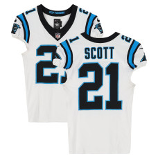 Игровая джерси Nick Scott Carolina Panthers Fanatics Authentic #21 White Nike vs. Tampa Bay Buccaneers on January 3, 2026 Игровая джерси Nick Scott Carolina Panthers Fanatics Authentic #21 White Nike vs. Tampa Bay Buccaneers on January 3, 2026