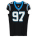Игровая джерси Bobby Brown III Carolina Panthers Fanatics Authentic #97 Black Nike vs. Los Angeles Rams on January 10, 2026