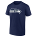 Seattle Seahawks Devon Witherspoon College Navy Icon Name & Number T-Shirt