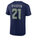 Seattle Seahawks Devon Witherspoon College Navy Icon Name & Number T-Shirt
