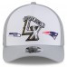 Бейсболка New England Patriots vs. Seattle Seahawks New Era Gray/White Super Bowl LX Matchup A-Frame 9FORTY