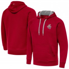 New England Patriots Antigua Red 2025 AFC Champions Victory Hoodie New England Patriots Antigua Red 2025 AFC Champions Victory Hoodie