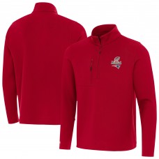 New England Patriots Antigua Red 2025 AFC Champions Insider Quarter-Zip Pullover New England Patriots Antigua Red 2025 AFC Champions Insider Quarter-Zip Pullover