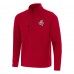 New England Patriots Antigua Red 2025 AFC Champions Insider Quarter-Zip Pullover