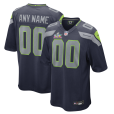 Именная джерси Seattle Seahawks Nike College Navy Super Bowl LX Patch Game Именная джерси Seattle Seahawks Nike College Navy Super Bowl LX Patch Game