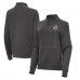 Женская New England Patriots Antigua Black 2025 AFC Champions Crush Quarter-Zip Pullover