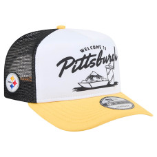 Бейсболка Pittsburgh Steelers New Era White/Gold Foodie 9FIFTY A-Frame Trucker Бейсболка Pittsburgh Steelers New Era White/Gold Foodie 9FIFTY A-Frame Trucker