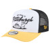 Бейсболка Pittsburgh Steelers New Era White/Gold Foodie 9FIFTY A-Frame Trucker