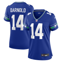  Женская игровая джерси Seattle Seahawks Sam Darnold Nike Royal Alternate 2 Game