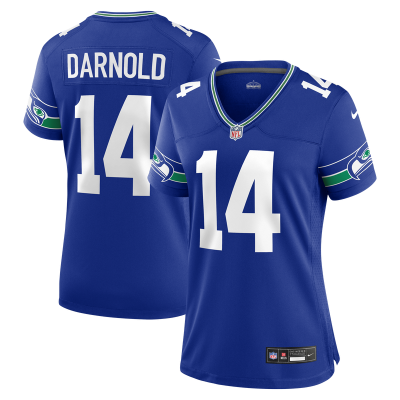  Женская игровая джерси Seattle Seahawks Sam Darnold Nike Royal Alternate 2 Game