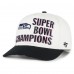 Бейсболка Seattle Seahawks 47 Cream/Black Super Bowl LX Champions Side Patch Hitch