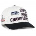 Бейсболка Seattle Seahawks 47 Cream/Black Super Bowl LX Champions Side Patch Hitch