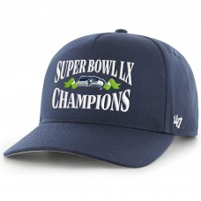 Бейсболка Seattle Seahawks 47 College Navy Super Bowl LX Champions Hitch
