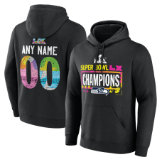 Именная толстовка Seattle Seahawks Black Super Bowl LX Champions Big & Tall Name & Number Именная толстовка Seattle Seahawks Black Super Bowl LX Champions Big & Tall Name & Number