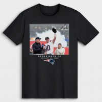 New England Patriots Drake Maye Black NFL Flash Features T-Shirt