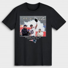 New England Patriots Drake Maye Black NFL Flash Features T-Shirt