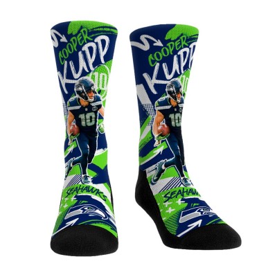 Unisex Seattle Seahawks Cooper Kupp Rock Em Socks Playmaker Crew Socks