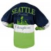 Женская Seattle Seahawks Spirit Jersey College Navy/Neon Green Super Bowl LX Champions Horizontal Ombre Long Sleeve T-Shirt