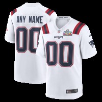 Именная джерси New England Patriots Nike White Super Bowl LX Game