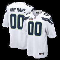Именная джерси Seattle Seahawks Nike White Super Bowl LX Game