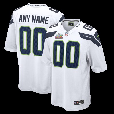 Именная джерси Seattle Seahawks Nike White Super Bowl LX Game