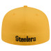 Бейсболка Pittsburgh Steelers New Era Gold 59FIFTY