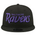 Бейсболка Baltimore Ravens New Era Black Core Team Script 9FIFTY