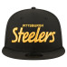 Бейсболка Pittsburgh Steelers New Era Black Core Team Script 9FIFTY