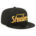 Бейсболка Pittsburgh Steelers New Era Black Core Team Script 9FIFTY