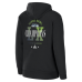  Женская футболка Seattle Seahawks WEAR by Erin Andrews Black Super Bowl LX Champions Oversized Full-Zip Hoodie