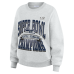 Женская кофта Seattle Seahawks WEAR by Erin Andrews Gray Super Bowl LX Champions