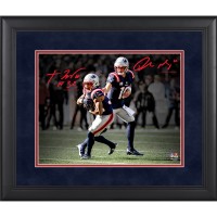 Drake Maye & TreVeyon Henderson New England Patriots Facsimile Signature Fanatics Authentic Framed 11 x 14 Spotlight Photograph