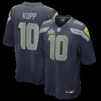 Seattle Seahawks Cooper Kupp Nike College Navy Super Bowl LX Patch Game Jersey