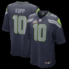 Seattle Seahawks Cooper Kupp Nike College Navy Super Bowl LX Patch Game Jersey