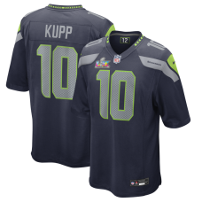 Игровая джерси Seattle Seahawks Cooper Kupp Nike College Navy Super Bowl LX Patch Game