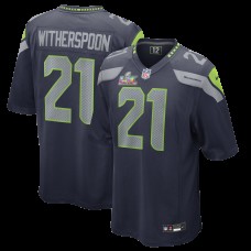 Seattle Seahawks Devon Witherspoon Nike College Navy Super Bowl LX Patch Game Jersey Seattle Seahawks Devon Witherspoon Nike College Navy Super Bowl LX Patch Game Jersey