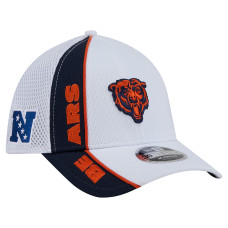 Бейсболка Chicago Bears New Era White/Navy Dash 39THIRTY M-Crown