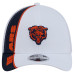 Бейсболка Chicago Bears New Era White/Navy Dash 39THIRTY M-Crown