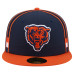 Бейсболка Chicago Bears New Era Navy Soutache 59FIFTY