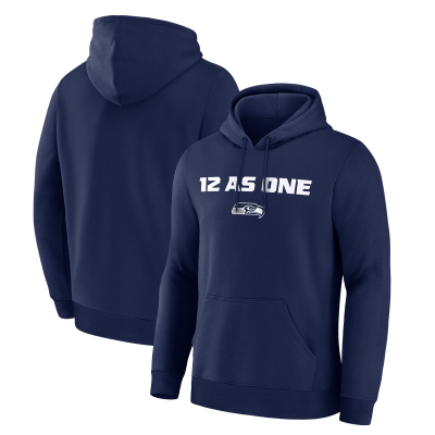 Seattle Seahawks College Navy Super Bowl LX 12 as One Hoodie